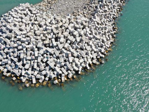 Breakwater head Port of Poti